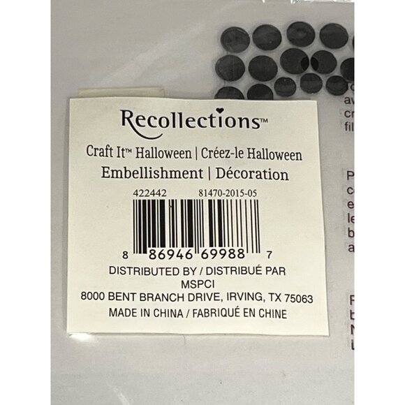 Recollections Halloween Bling Rhinestone Gem Embellishment " C "  353855 422442 - Picture 2 of 3